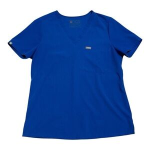 FIGS Catarina One-Pocket Scrub Top Royal Blue Women’s Size M – Medical Uniform